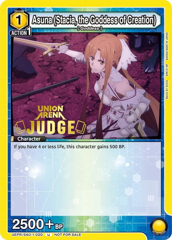 Asuna (Stacia, the Goddess of Creation) (Judge Pack) (UEPR/SAO-1-020) (UEPR)