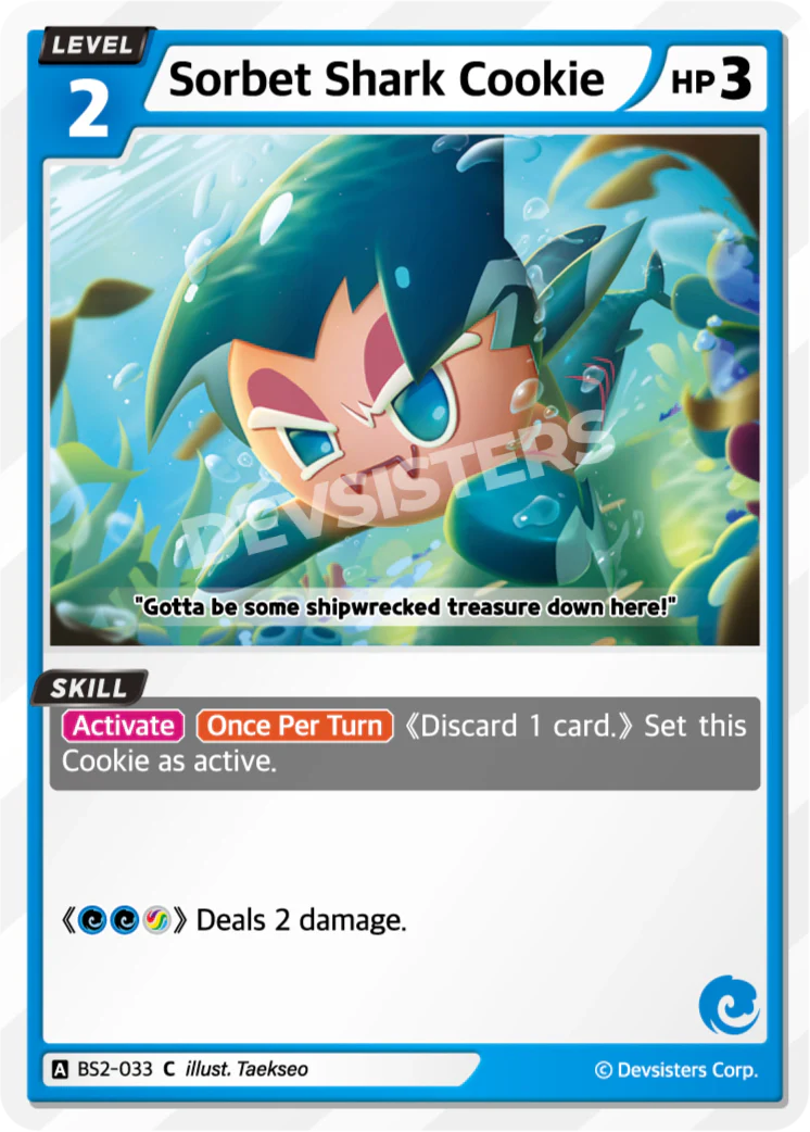 Sorbet Shark Cookie BS2-033