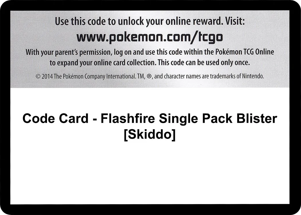 Code Card - Flashfire Single Pack Blister [Skiddo]