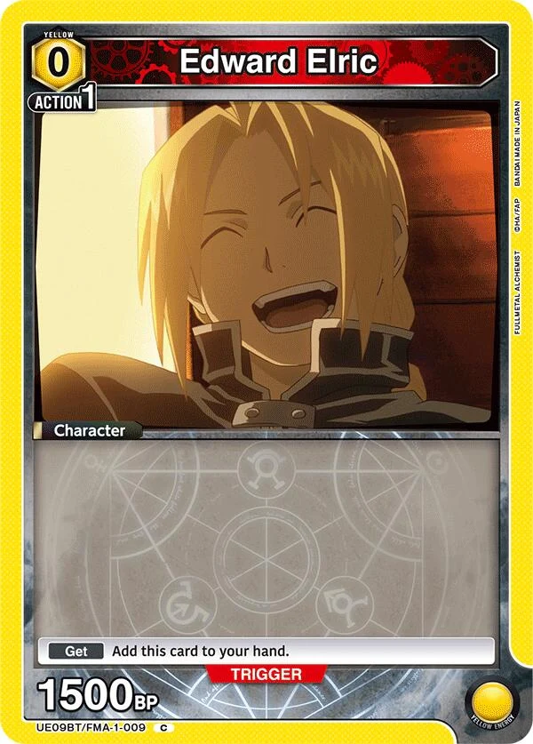 Edward Elric (009) (Box Topper Foil) (UE09BT/FMA-1-009) (UE09BT)
