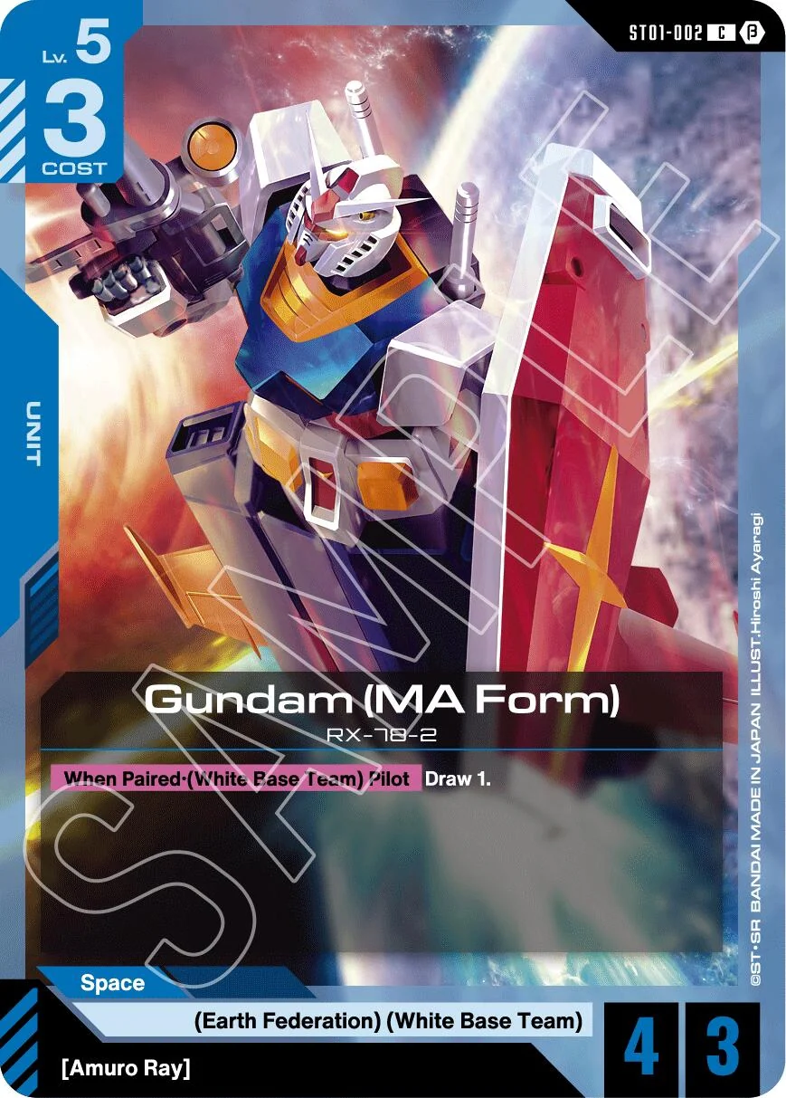 Gundam (MA Form) (ST01-002) (GD01_b)