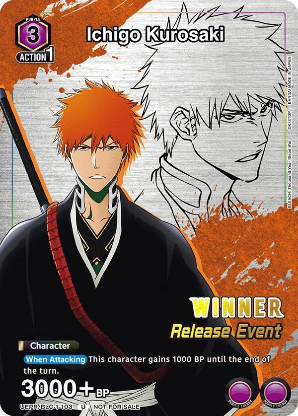 Ichigo Kurosaki (Release Event Winner) (UEPR/BLC-1-103) (UE01BT_RE)