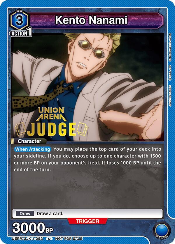 Kento Nanami (052) (Judge Pack) - Union Arena Promotion Cards (UEPR)