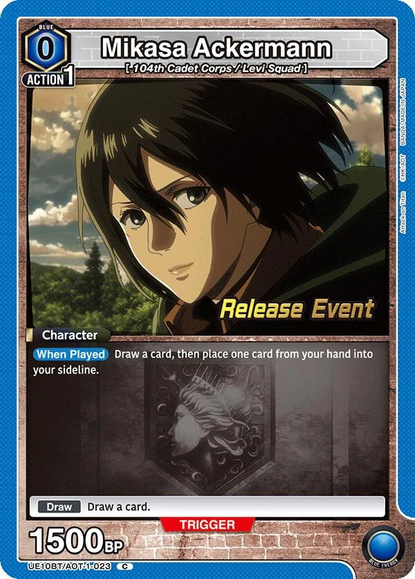 Mikasa Ackermann (023) (UE10BT/AOT-1-023) (UE10BT_RE)
