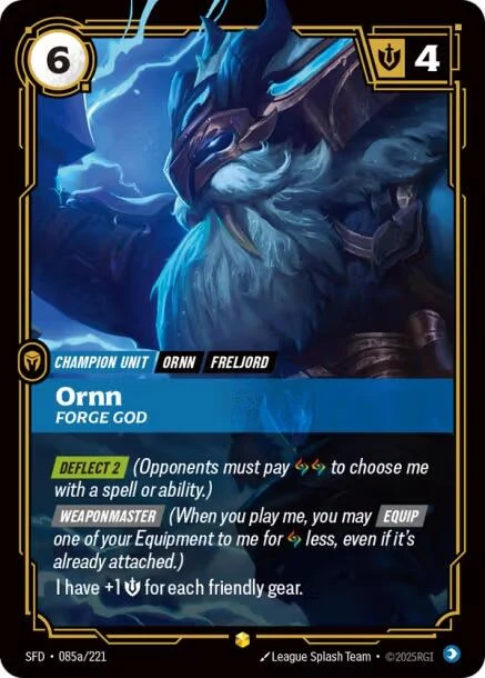 Ornn - Forge God (Alternate Art) (085a/221) (SPF)