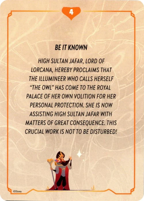 Reign of Jafar - Lore Story Insert #4 (Puzzle)